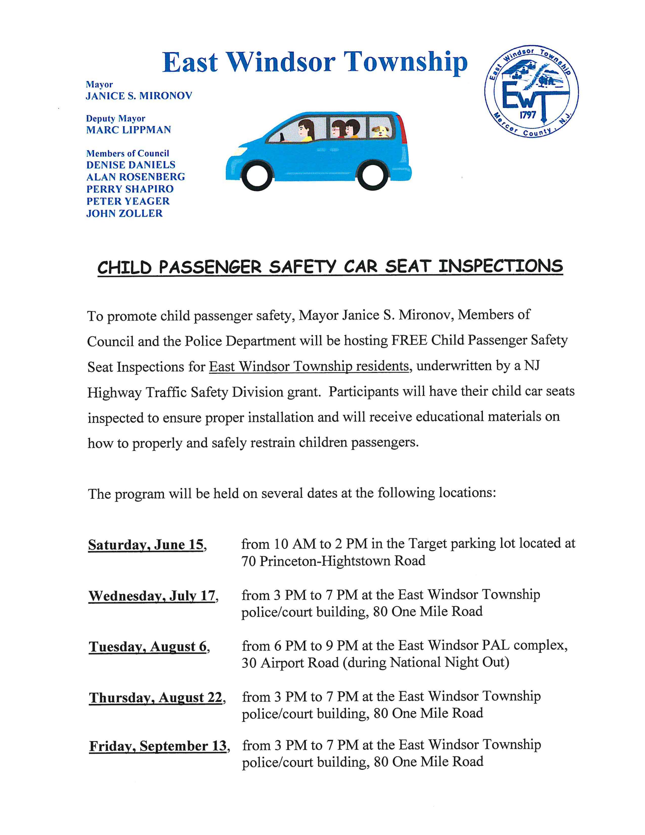 Child Car Seat Inspection Near Me